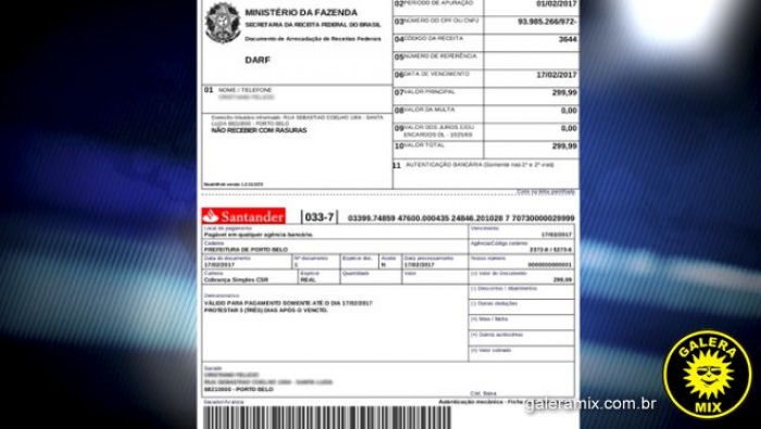 Receita Federal alerta para falsa correspond�ncia