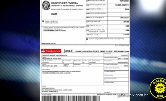 Receita Federal alerta para falsa correspond�ncia